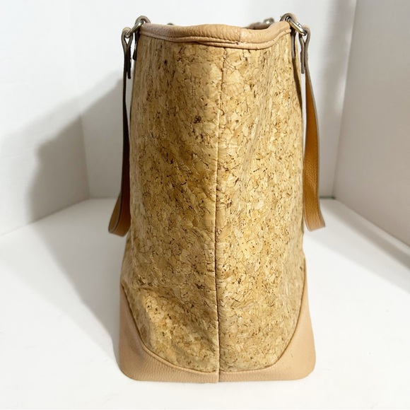 Thirty One Jewell Setter Tote / Shoulder Bag Cork Metallic Accents Faux Leather - Picture 6 of 16